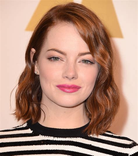 emma stone pink face